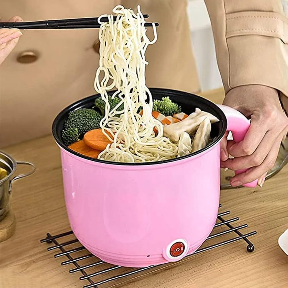 Slowcooker met Mini-rijstkoker Pink, 1, 8 L Multicooker met dubbele laag en antiaanbaklaag