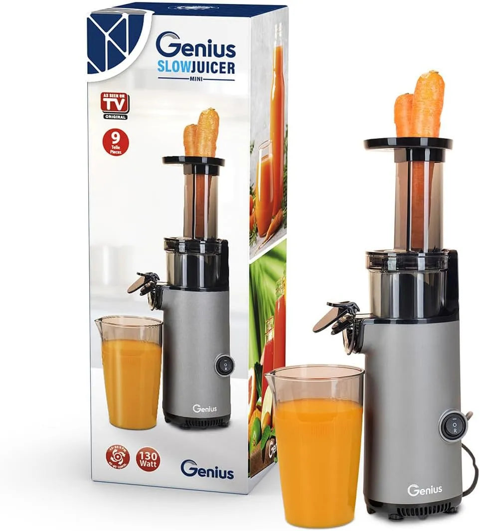 Genius Slow Juicer Mini-sappers voor groenten en fruit met 130 W en geluidsarme werking