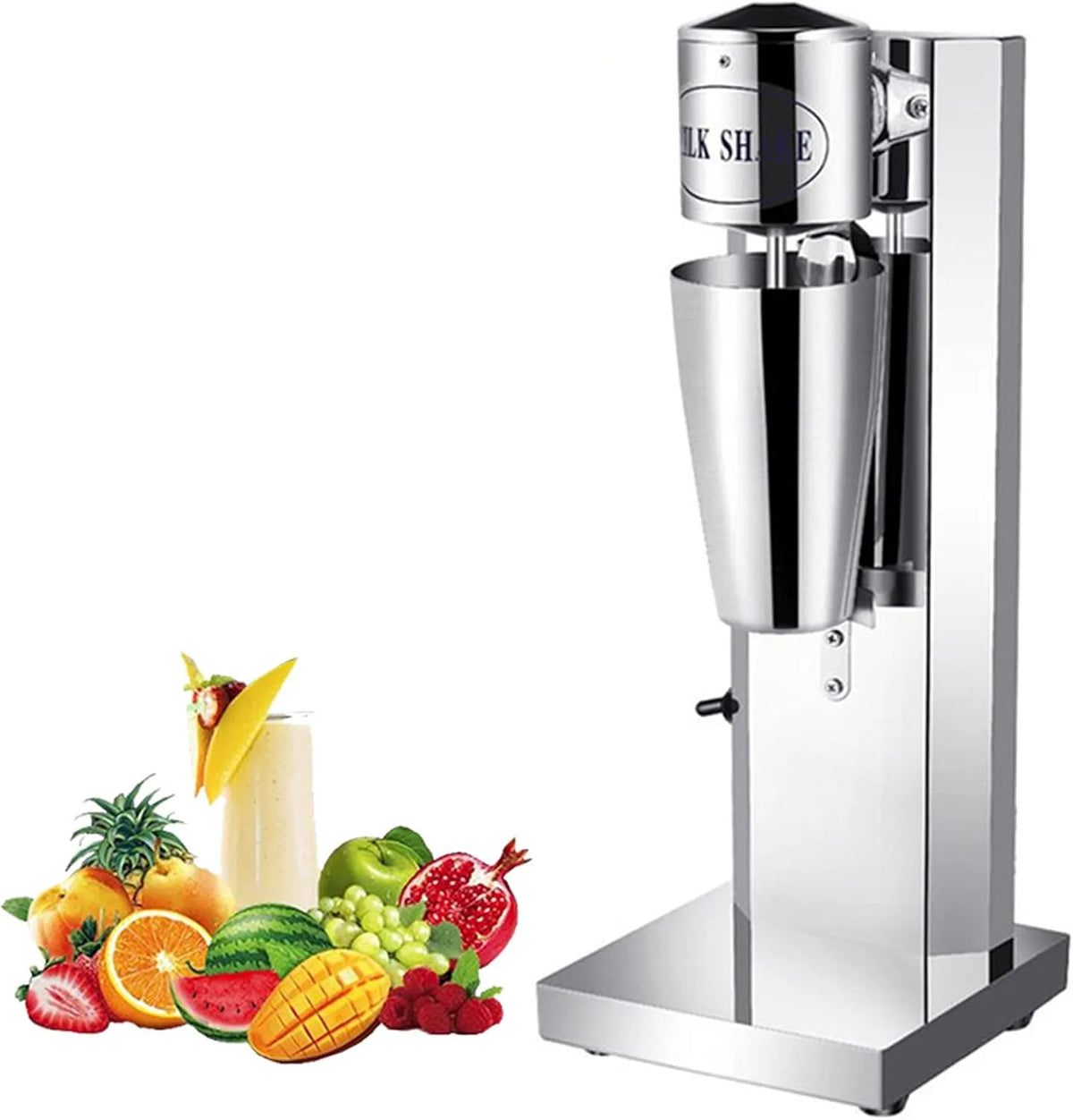 180 W, 180 W Elektrische Milkshake Maker Machine, 1800RMP, Commerciële Thuis Roestvrijstalen Snelheid Verstelbare Drank, Mixer Smoothie Melk Ijs
