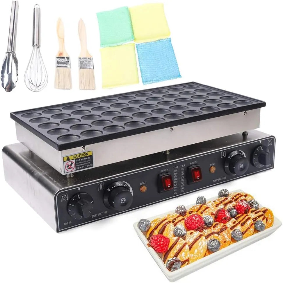 Elektrische pannenkoekenmaker met 50 gaten met 1700 W, 1700 W vermogen
