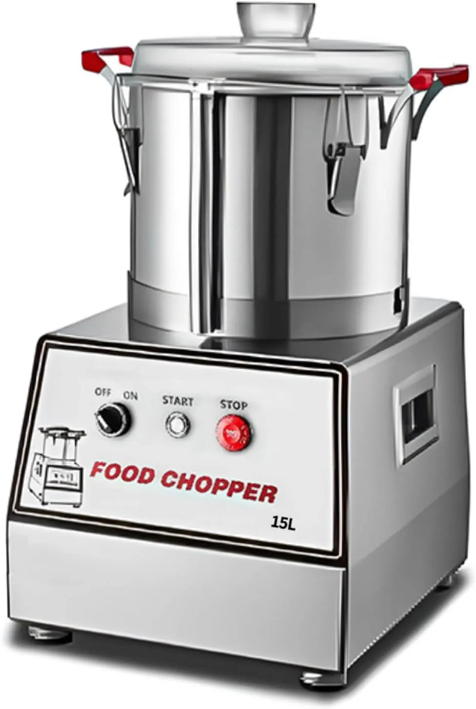 Keukenmachine met alles-in-één mixer met roestvrijstalen kom, voor professionele bakkers en internationale chef-koks 15L