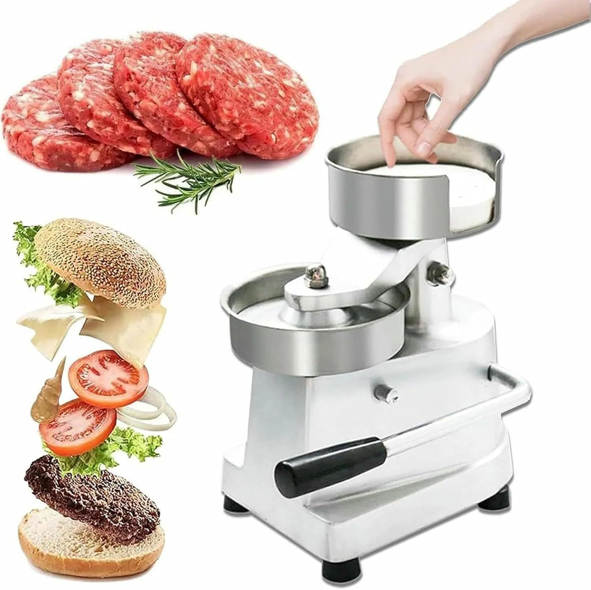 10,5 cm, Voor Grote Gevulde Hamburgers 10, 4/5/6 'Handmatige Burger Press Machine, Grill Burger Press Tool Voor Grote Gevulde Hamburgers 10,5 cm