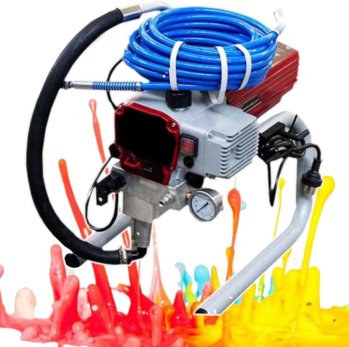 Machine, 1800 W, Verf en Plamuur, Muurverfspuit Elektrische Hydraulische Airless Spuitmachine voor Verf