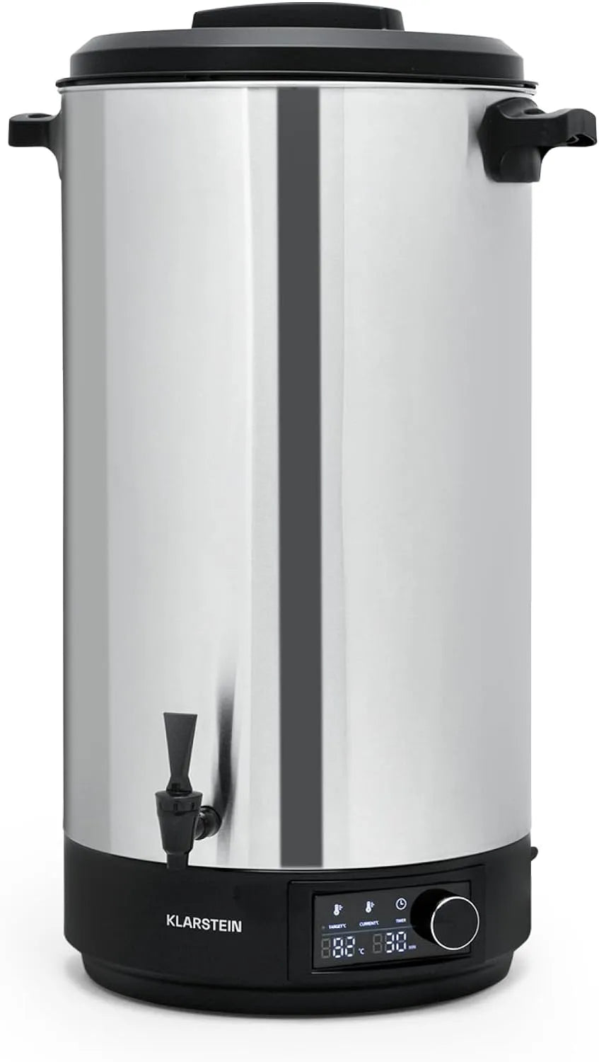 Machine, 60 L, 2500 W, 30-100°C, RVS, glas, Heetwaterdispenser, glühweinketel, Met kraan