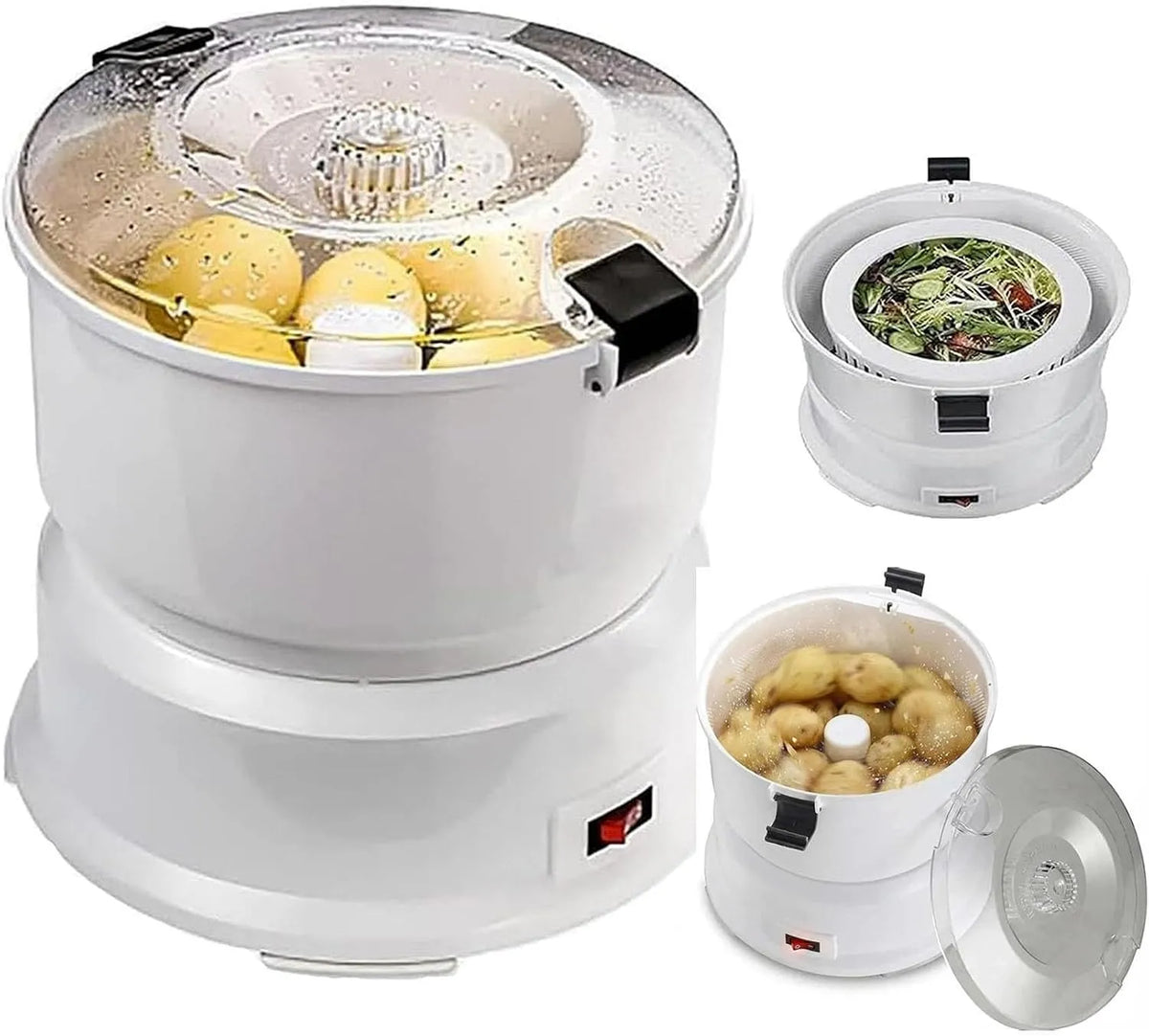 Machine, Roestvrijstalen Groenteschilmachine Met Een Capaciteit Van 1 Kg, Automatische Elektrische Aardappelschiller