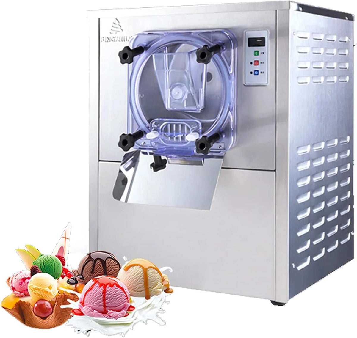 Machine, 1400 W, 20L/keer Italiaanse gelatomachine, ijsmachine voor cafés