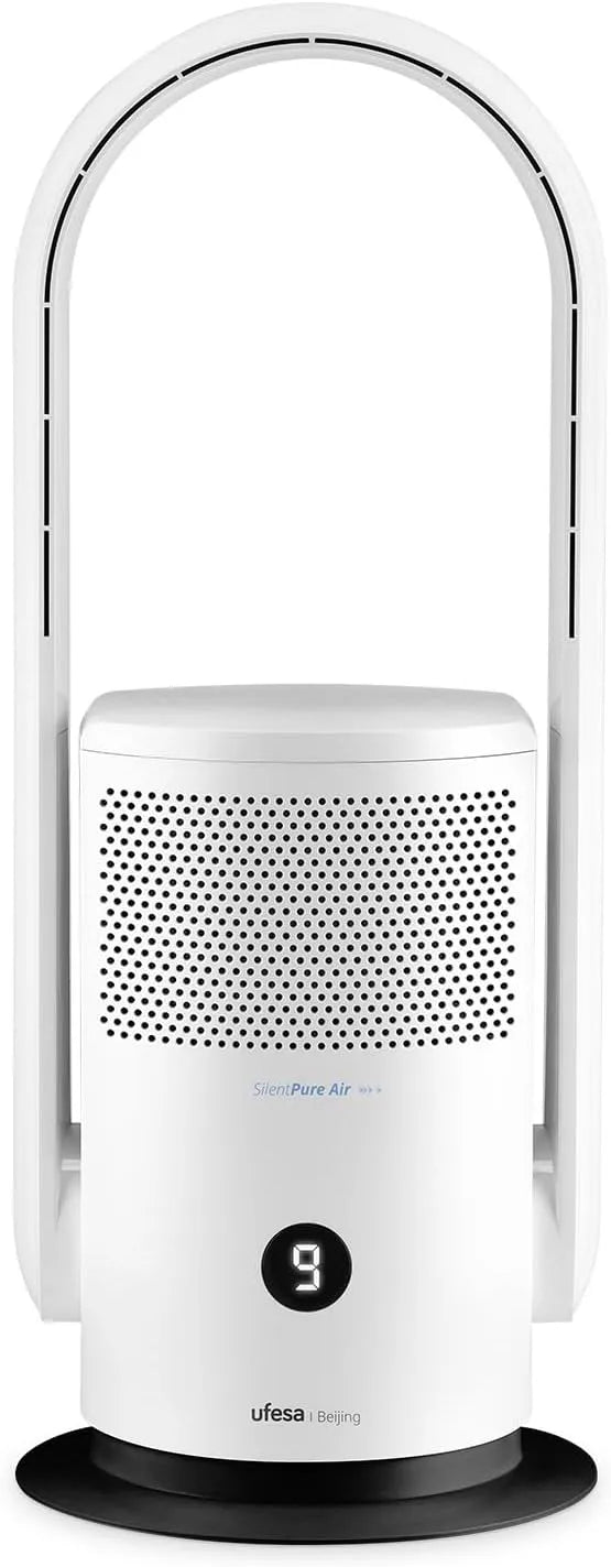 Ventilator HEPA13 met 35 W, 90 m3/h, 9 Snelheden, Timer, 38 m2, 59 cm, aanraakbediening en afstandsbediening