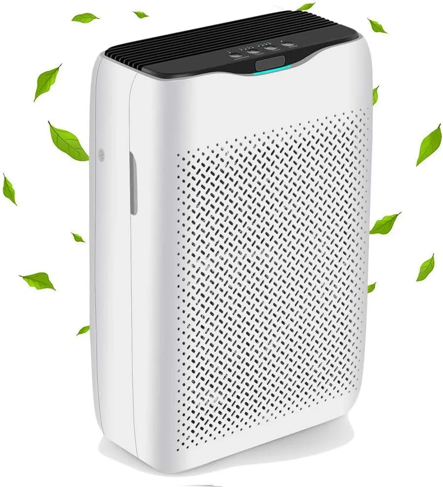 Luchtreiniger, HEPA, timer, 99,97% filtervermogen, en CADR 258 m3/h, voor allergie, woning, rookkamer