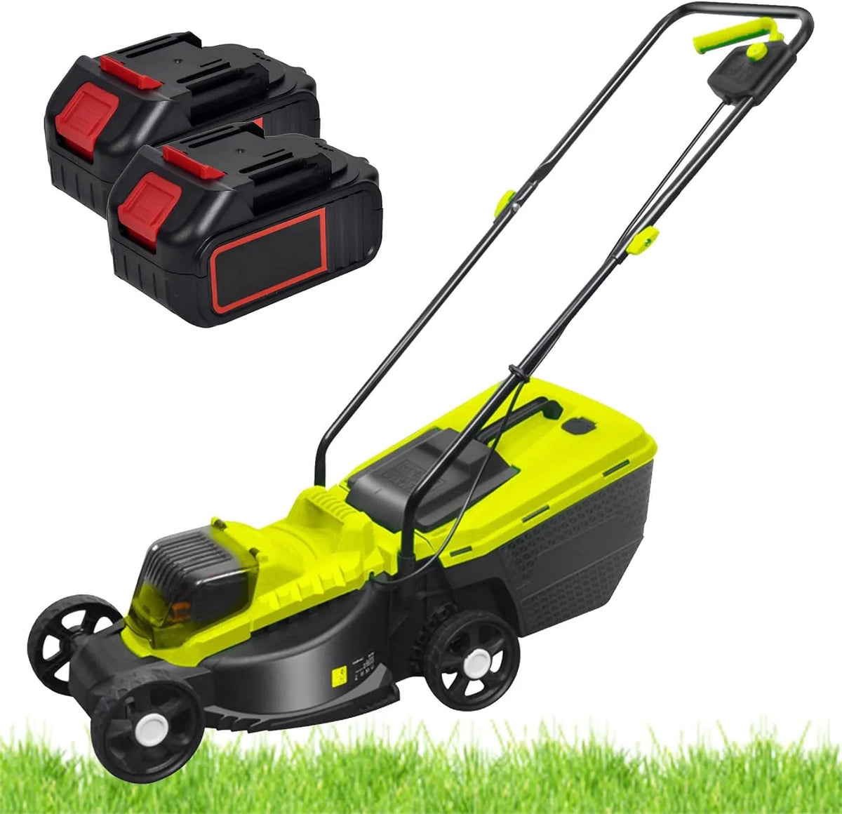 Grasmaaier met 57 x 40 x 30 cm, 4000 mAh, 13 inch, 76 inch, 35 l, 96 dB, 11,8 inch en 2 x 20V