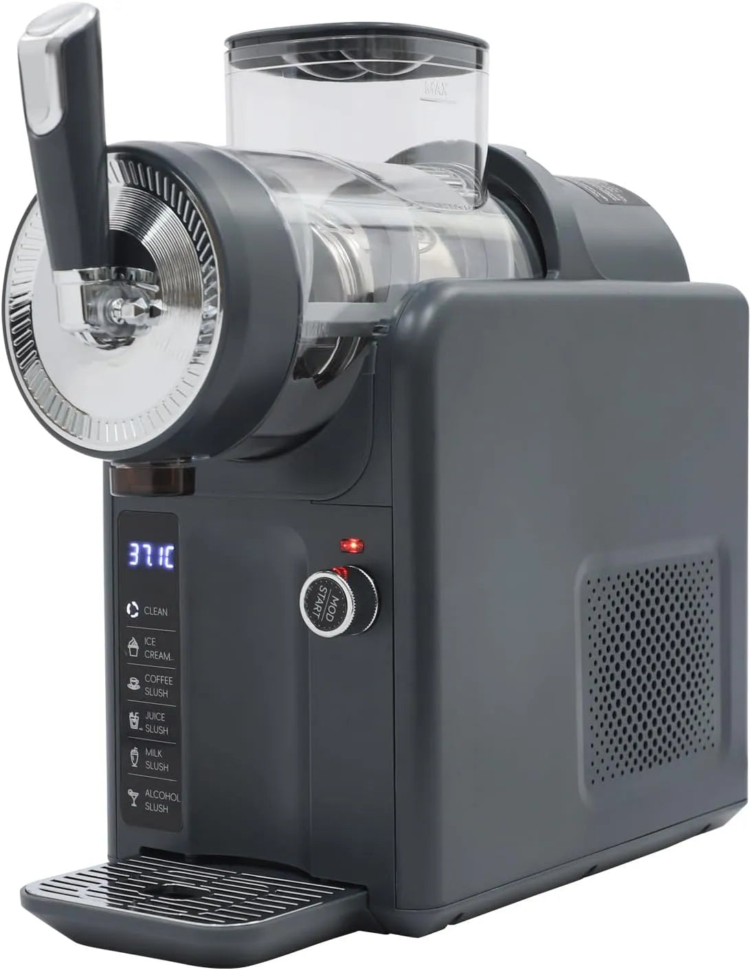 L machine met 185 W, 1,8L, digitaal display, RVS, grijs en beige