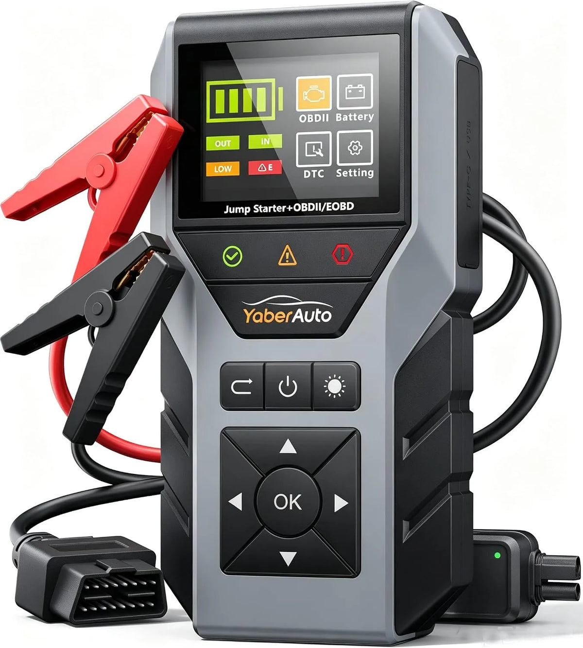 Autoaccu-starthulp gas/9 met 6000 A, 10,0 l, 18 W, 160 W en USB