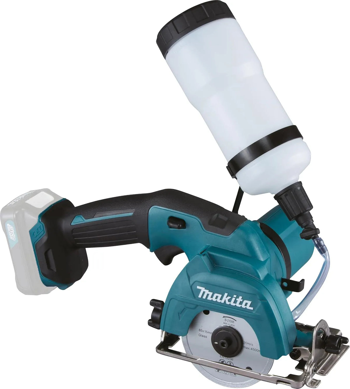 Makita lader CC301DZ met 12V, 85 x 15 mm, 0,5 l en waterreservoir