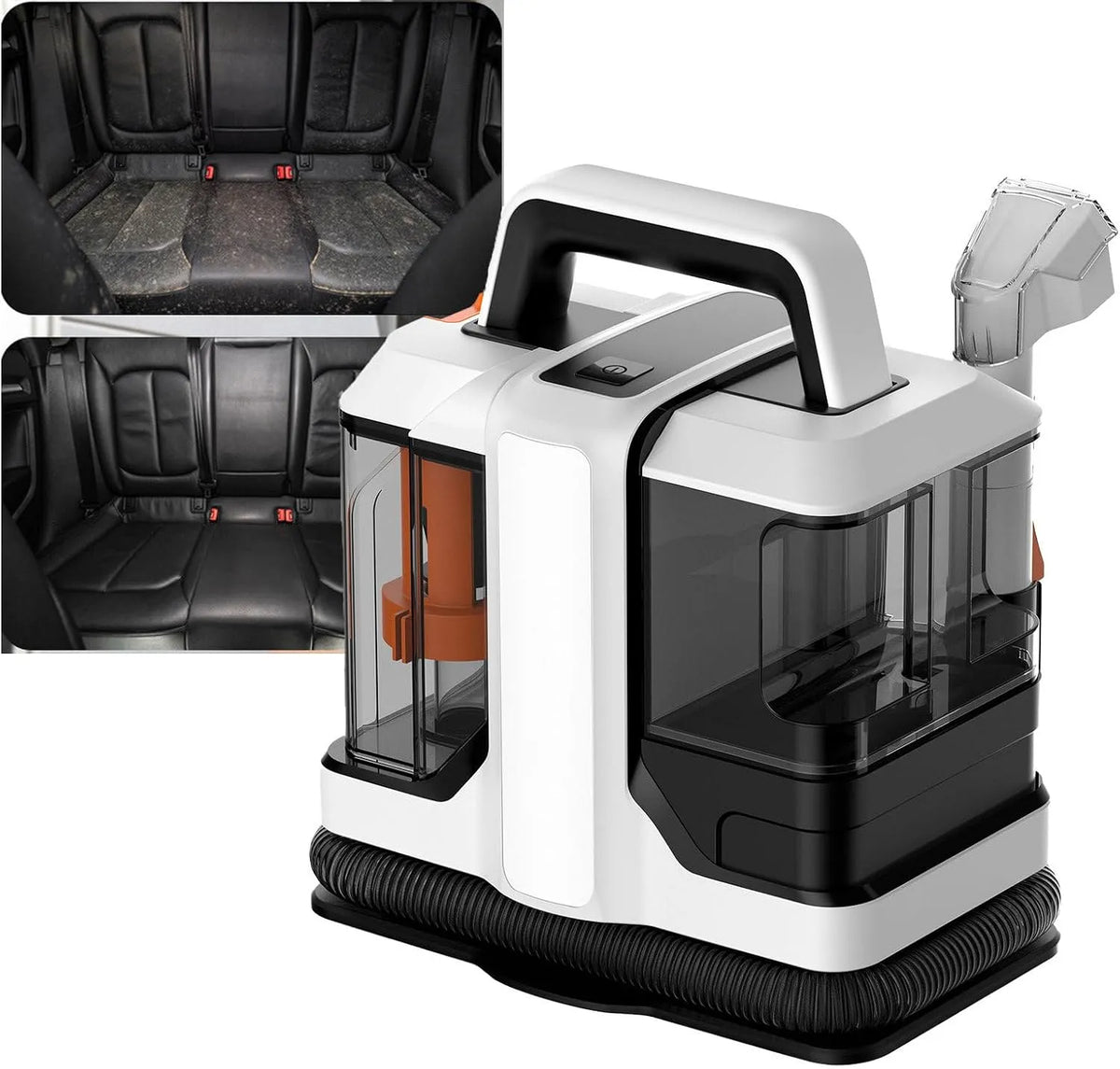 Bank, 750 W, 1080ml, 800ml, Draagbare Tapijtreinigingsmachine