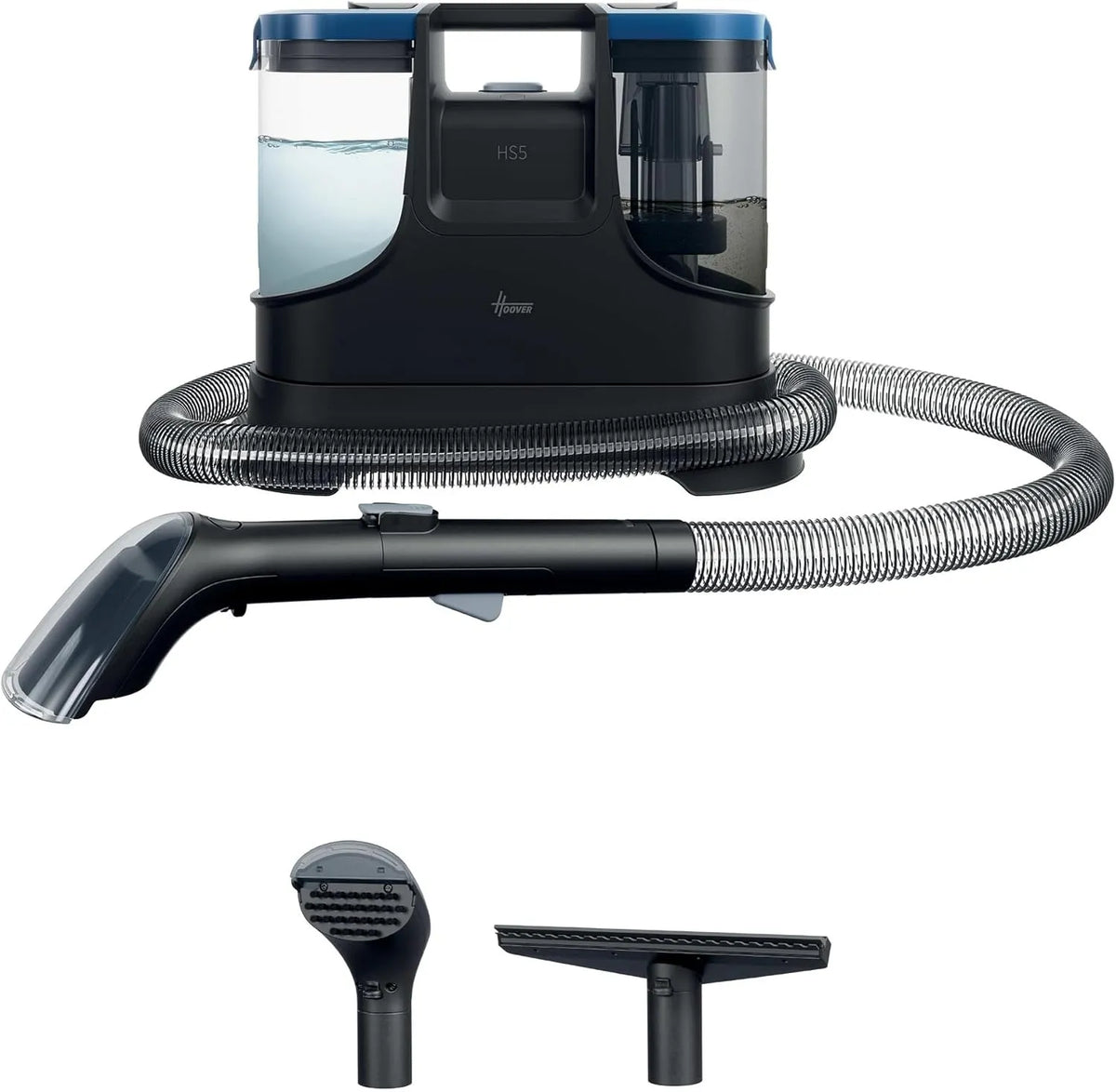 Hoover stofzuiger HS500 Smacchiatore e Shampoo HS500 met 4-in-1, accessoires inbegrepen, stofzuiger HS500 Smacchiatore e Shampoo, Potente 400 W, Lava