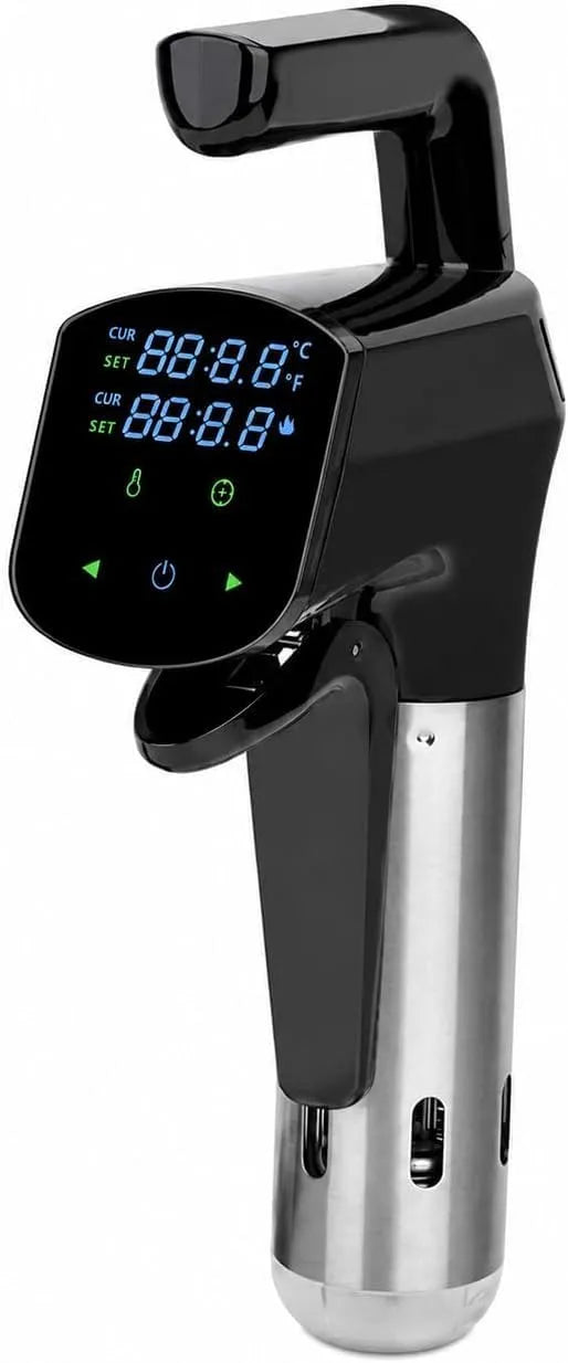 WiFi Sous Vide waterbad 1800 W precisiefornuis met lcd-display met 1800 W, 25-95 °C, regelbare thermostaat en zwart