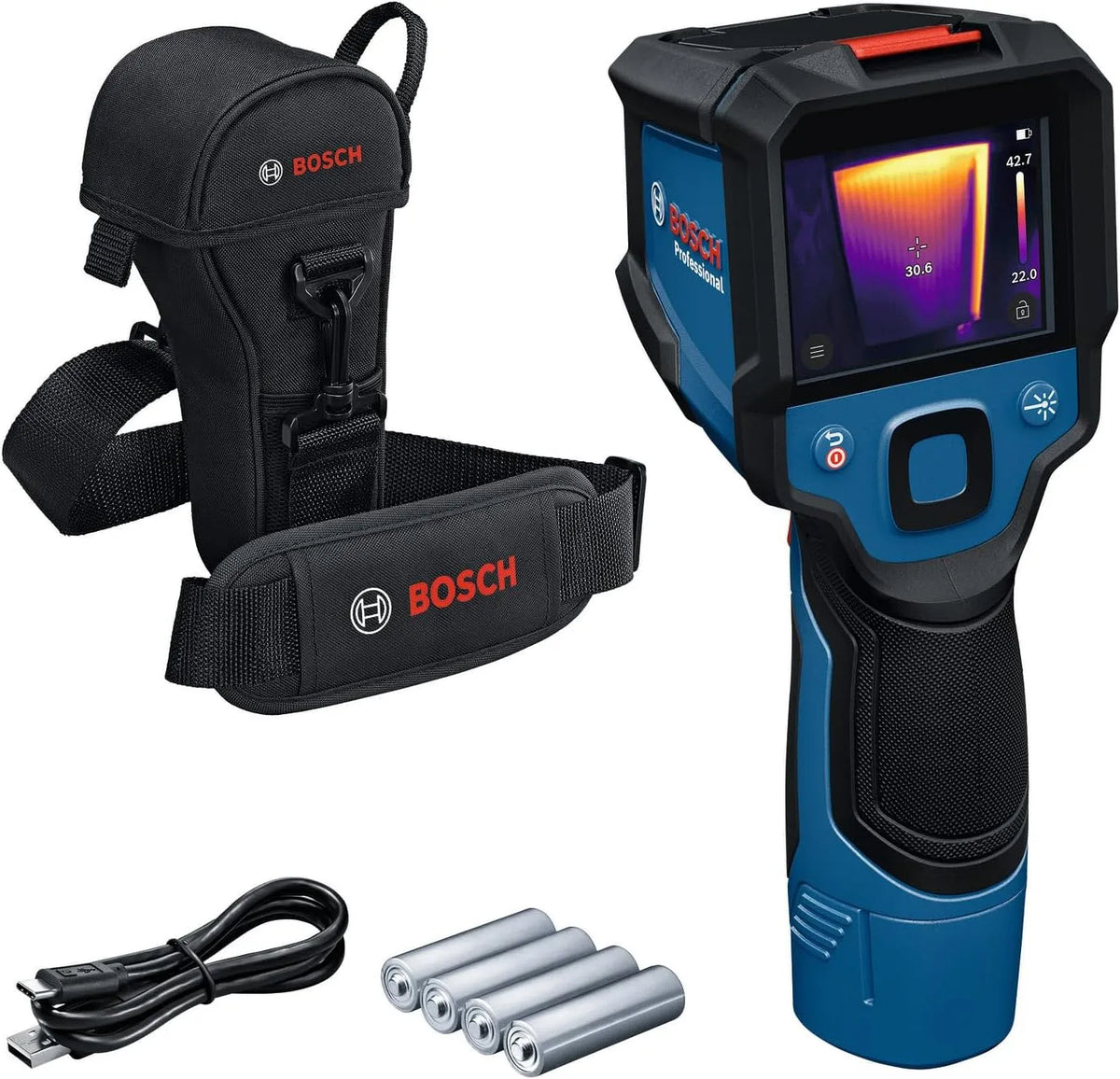 Bosch Professional, camera, 12V, 20°C tot +450°C, dubbele voedingsbron
