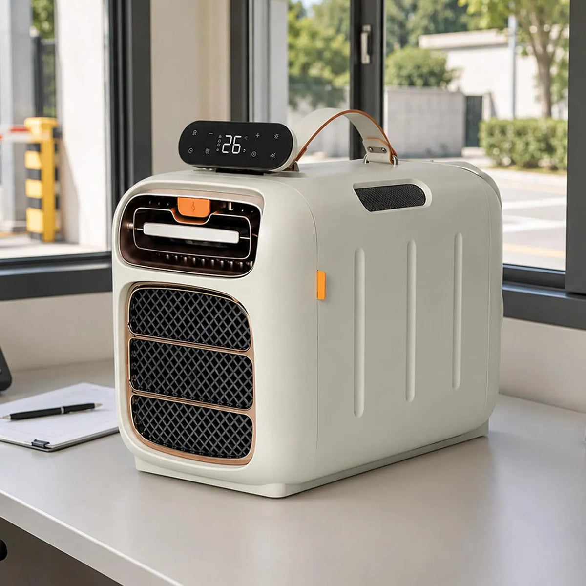 Mobiele airconditioner met 4700 BTU, Timer, 8–10 m2, 420 W, 45 dB, 4 Standen, afstandsbediening en geluidsarme werking