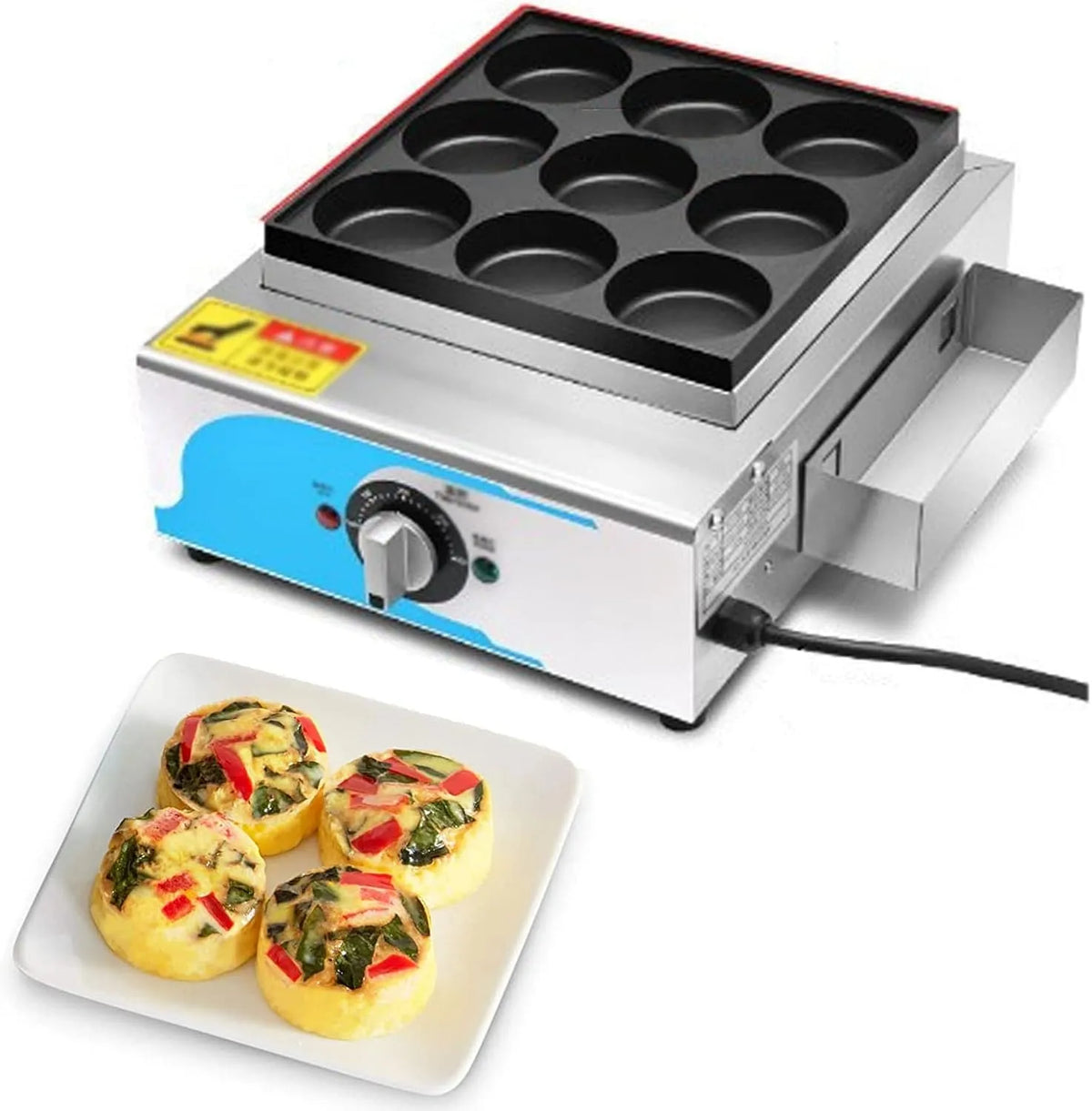 Ei Bite Maker voor ontbijtbites, voor ontbijtbites - Sous vide -stijl gezinsmaat, niet -stick kookkamer, multi -grill voor omeletten