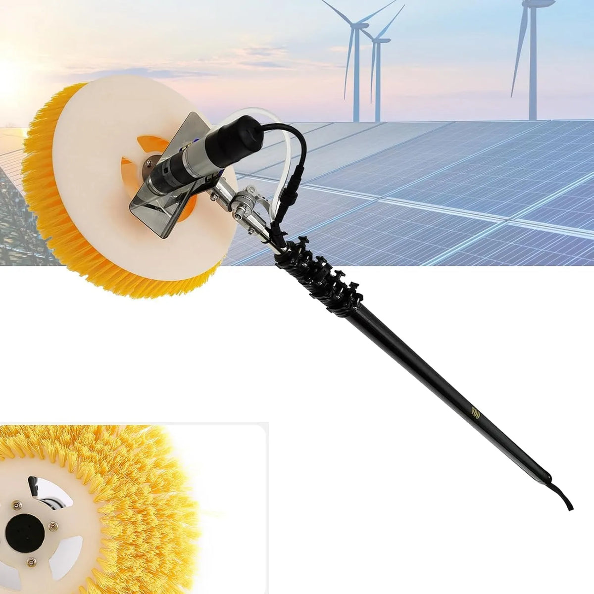 Machine met zonne-energie, sproeifunctie en complete onderhoudsset