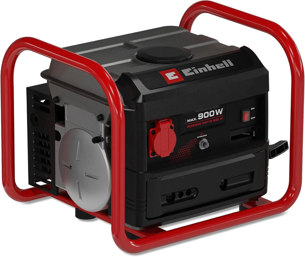 Generator, Einhell, 230V, 6,6 uur, benzineaandrijving, voor bouwplaats en werkplaats