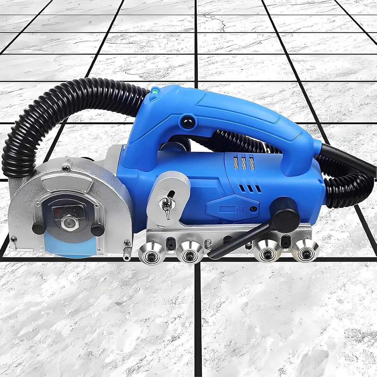 Stofzuiger, het verwijderen van voegen: tegelvoegreiniger, automatische waterblazer en diamantblad, efficiënte reiniging van voegen
