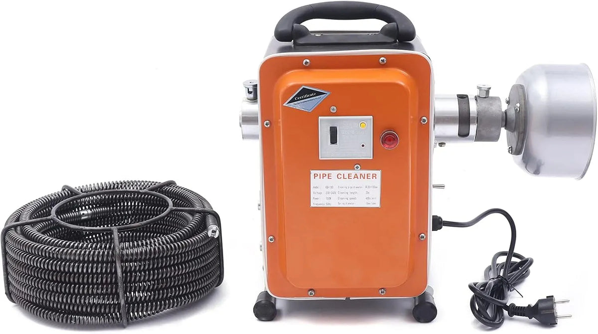 Reiniger, 230 V, 750 W, slangenreiniger, slangreiniger, afvoerreiniger, sluitring, bouwset voor leidingen