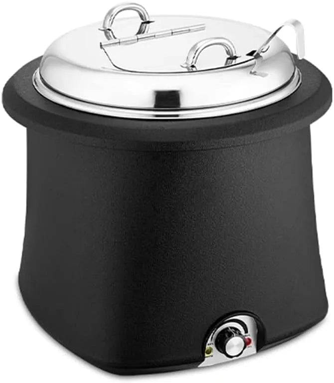 Slowcooker met 10L, 37,5 x 37,5 x 36,5 cm, 60-85 °C, 420 W, 220V, 14,37 inch, waterreservoir en regelbare thermostaat