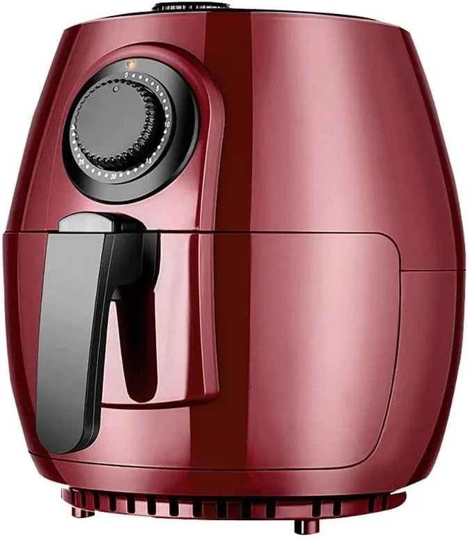 Airfryer met 2,6L, 315 x 315 x 350 mm, 110V, 240V, 1350 W, regelbare thermostaat, zwart en rood
