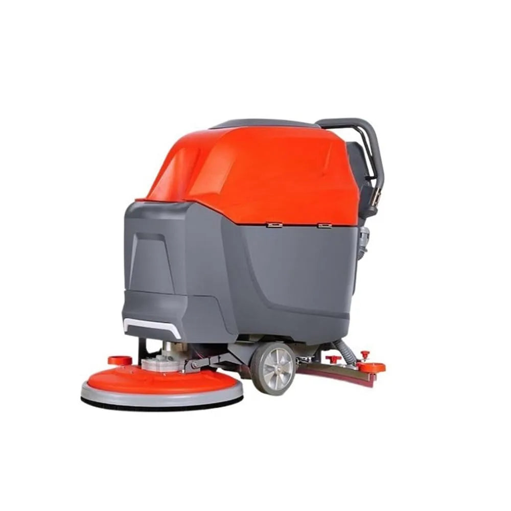 Vloerschrobmachine met waterreservoir, Commerciële vloerschrobmachine Handbediende vloerschrobmachine