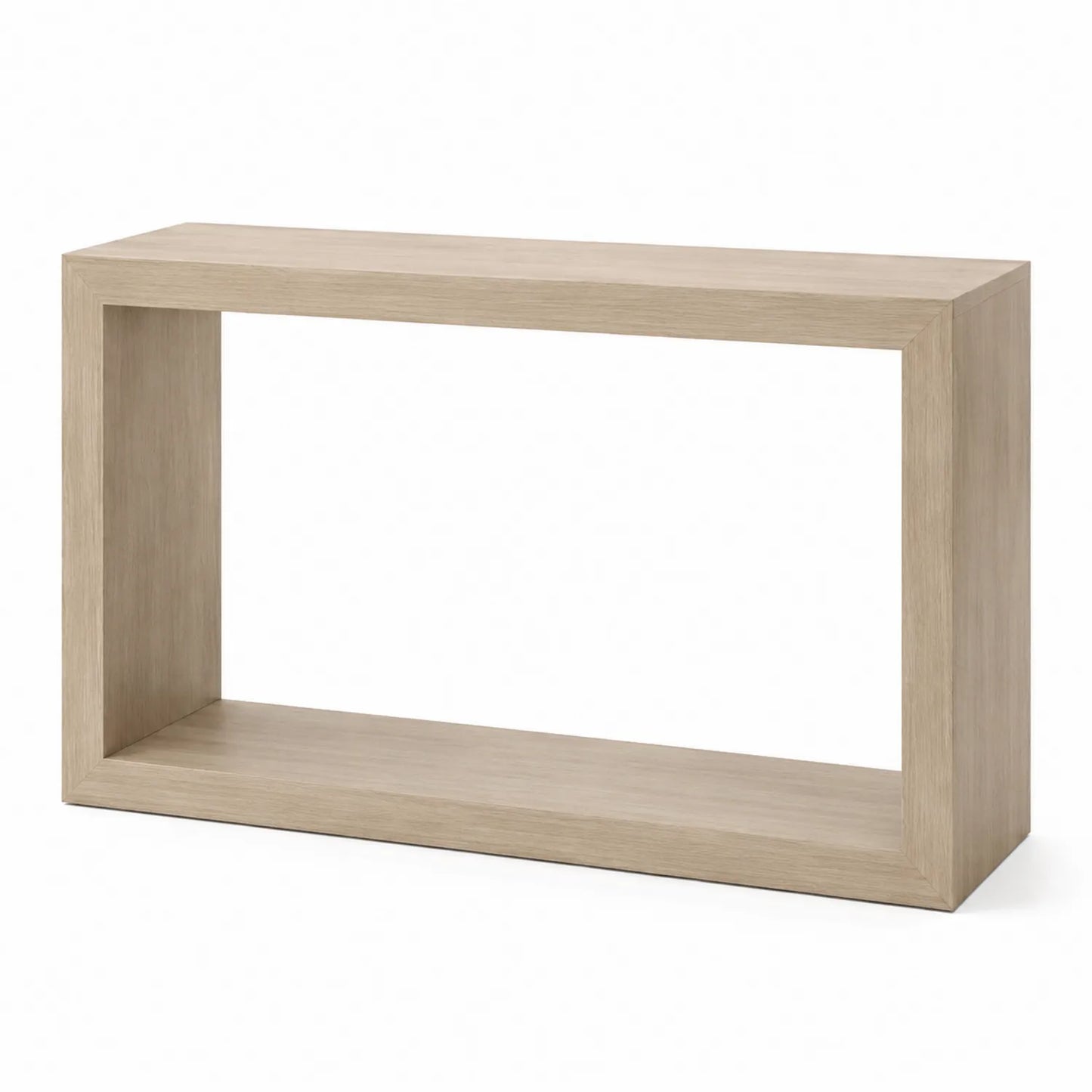 Console rectangulaire en bois clair