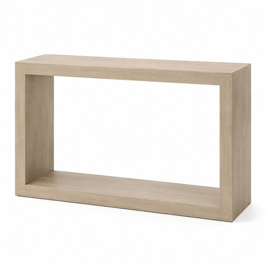 Console rectangulaire en bois clair