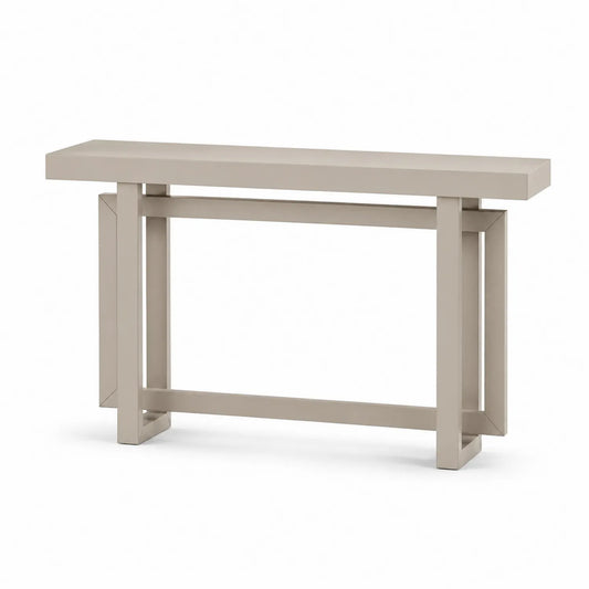 Table console rectangulaire en MDF Beige 120x30x75 cm