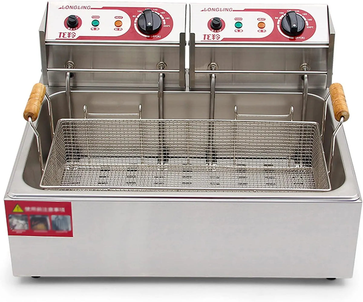 20L Elektrische Friteuse met Grote Capaciteit Commerciële Friteuse met 20L, 540 x 420 x 310cm, 500 x 300 x 150mm, 295 x 235 x 150mm, 450 x 215 x 100mm