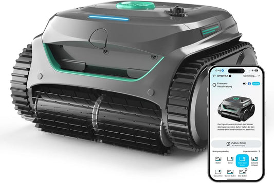Robot C2 met 150 m2, 180 minuten, 72 W, 3 uur, 7 modi, 4 programma's, Intelligente navigatie en draadloze werking
