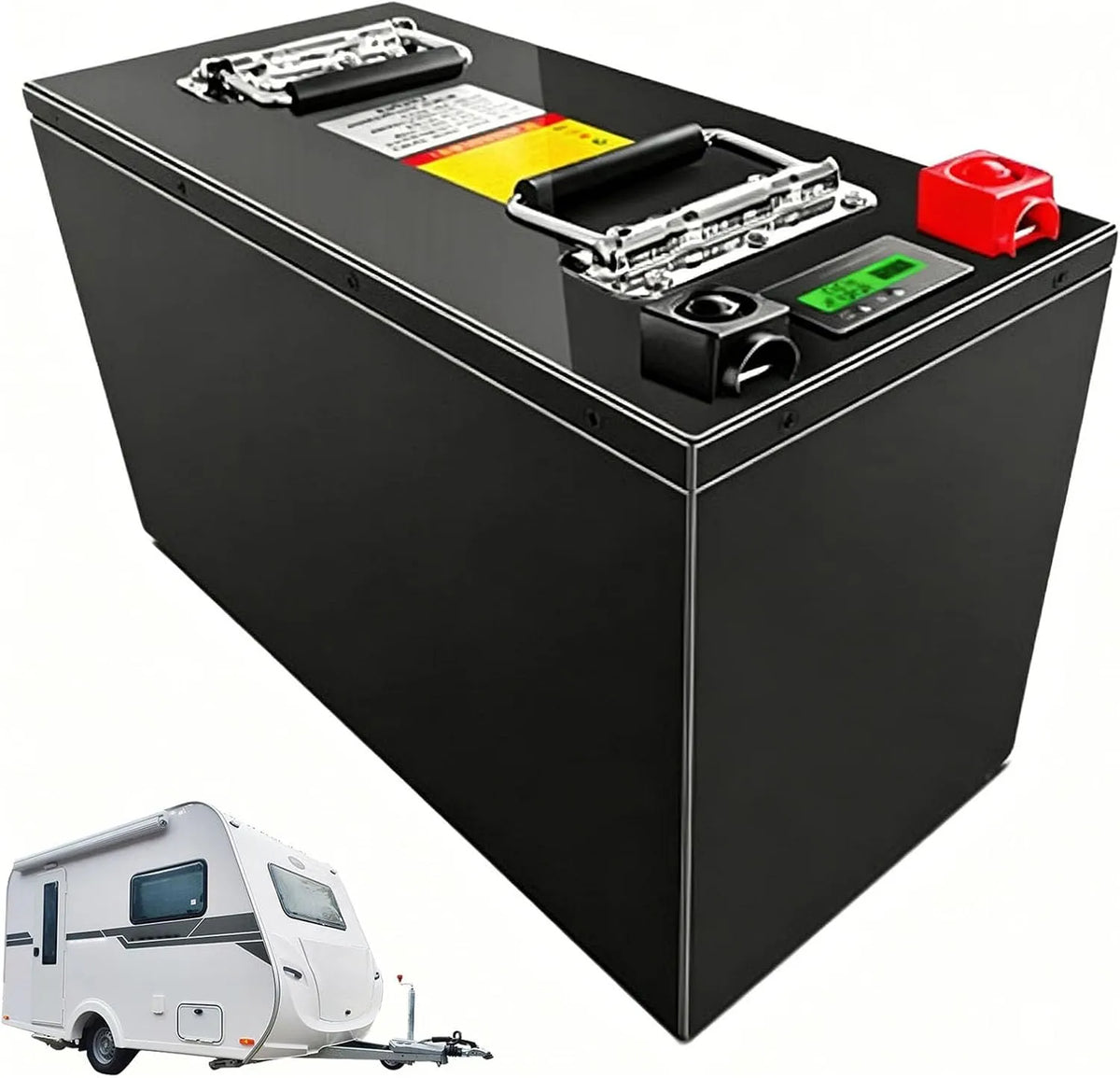 Lithium-ijzerfosfaatbatterij 12V 24V vrachtwagenaccu's 50Ah 100Ah 150Ah 200Ah lithiumbatterijpakket met handvat voor campers/golfkarretjes met 12V
