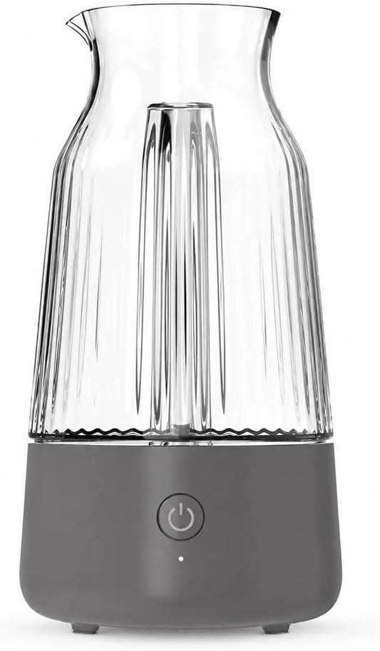 Elektrische wijnbeluchterdispenser met 30 seconden, 74mm, 143mm en zwart