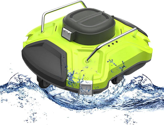 Zwembadrobot, 2 Uur Uithoudingsvermogen, Automatische Zwembadstofzuiger Met Slimme Navigatie, Zelfparkerend, groen