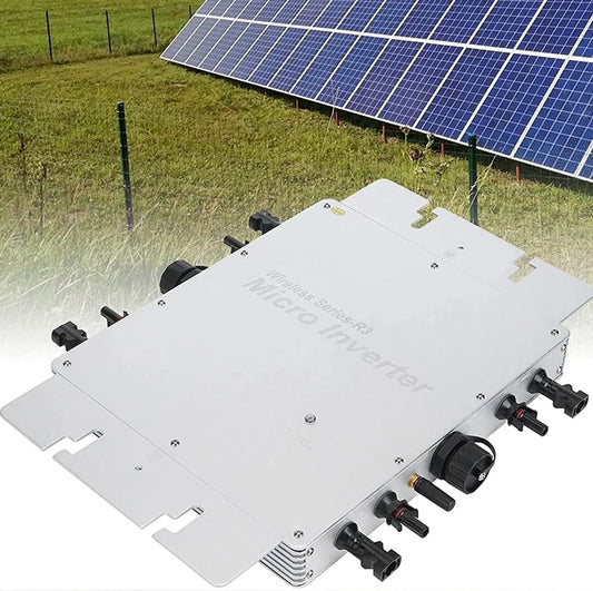 Spanningsomvormer, 2800 W Omvormer, Waterdichte Micro-omvormer Zuivere Sinusomvormer Zonne-omvormer Hoge Regelvermogen