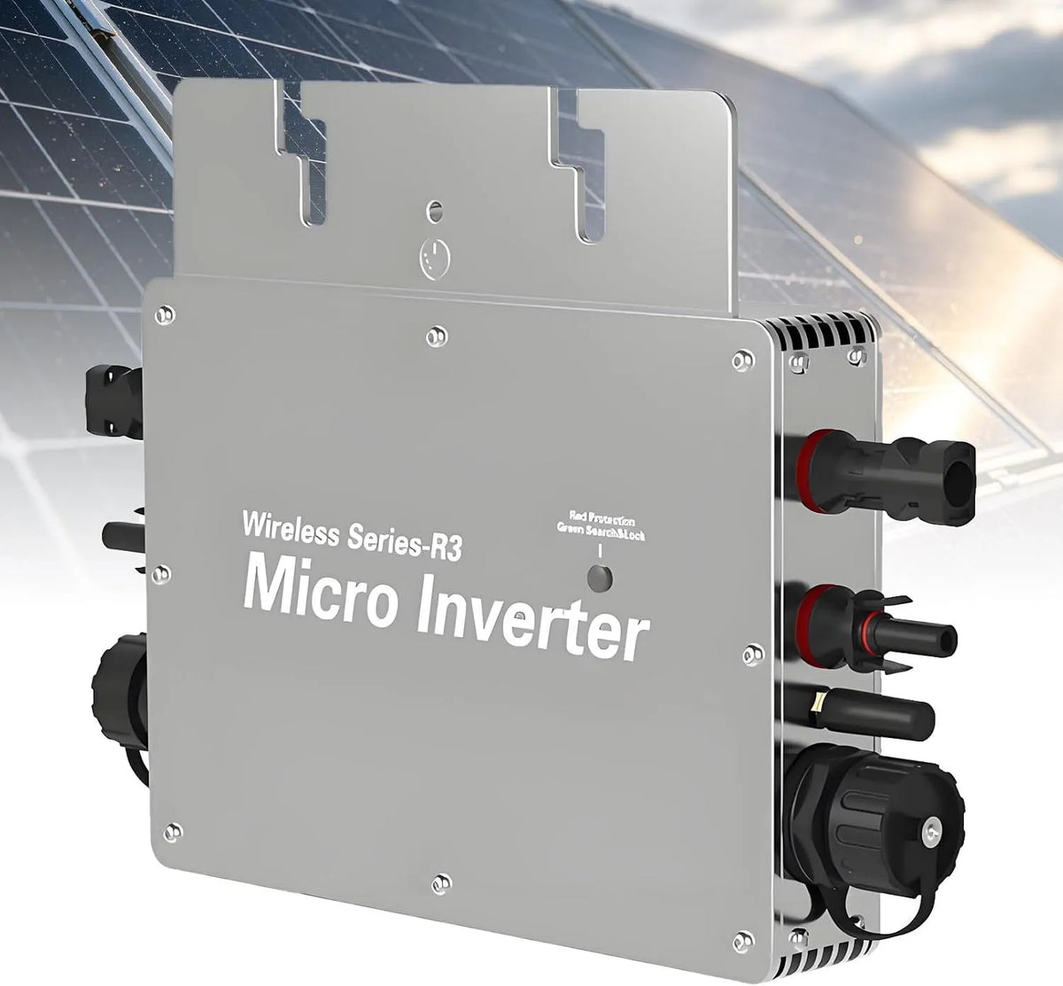 Spanningsomvormer met 600 W, IP65, wifi, zonne-energie en aluminium