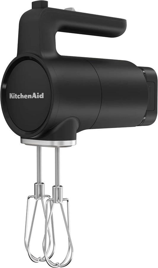 KitchenAid Vaatwasser met 60 minuten, 7 snelheden, 12V, draadloze werking, RVS en zwart