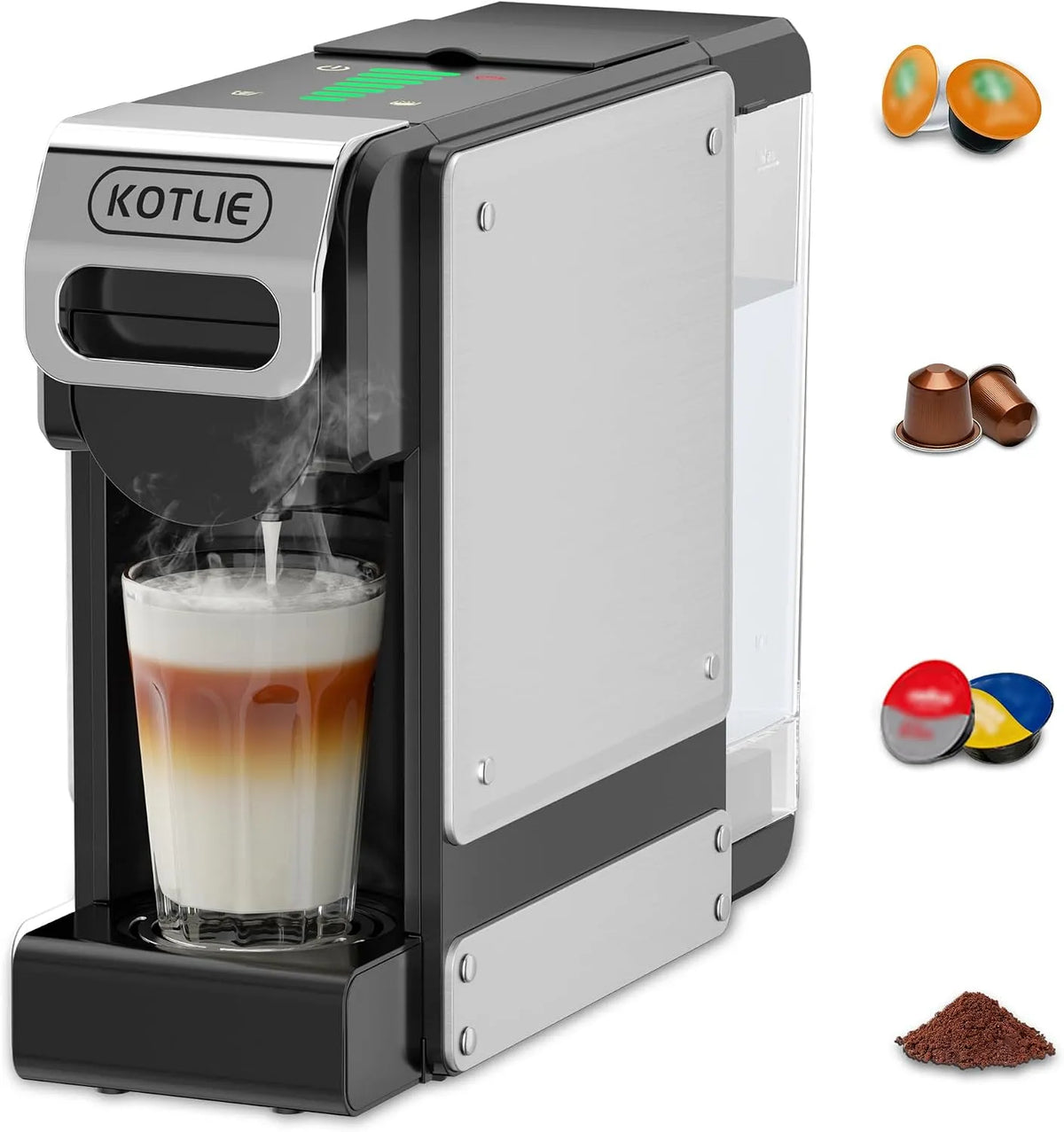 Espressomachine, ST-550, 4-in-1, 7-staps waterhoeveelheidsinstelling