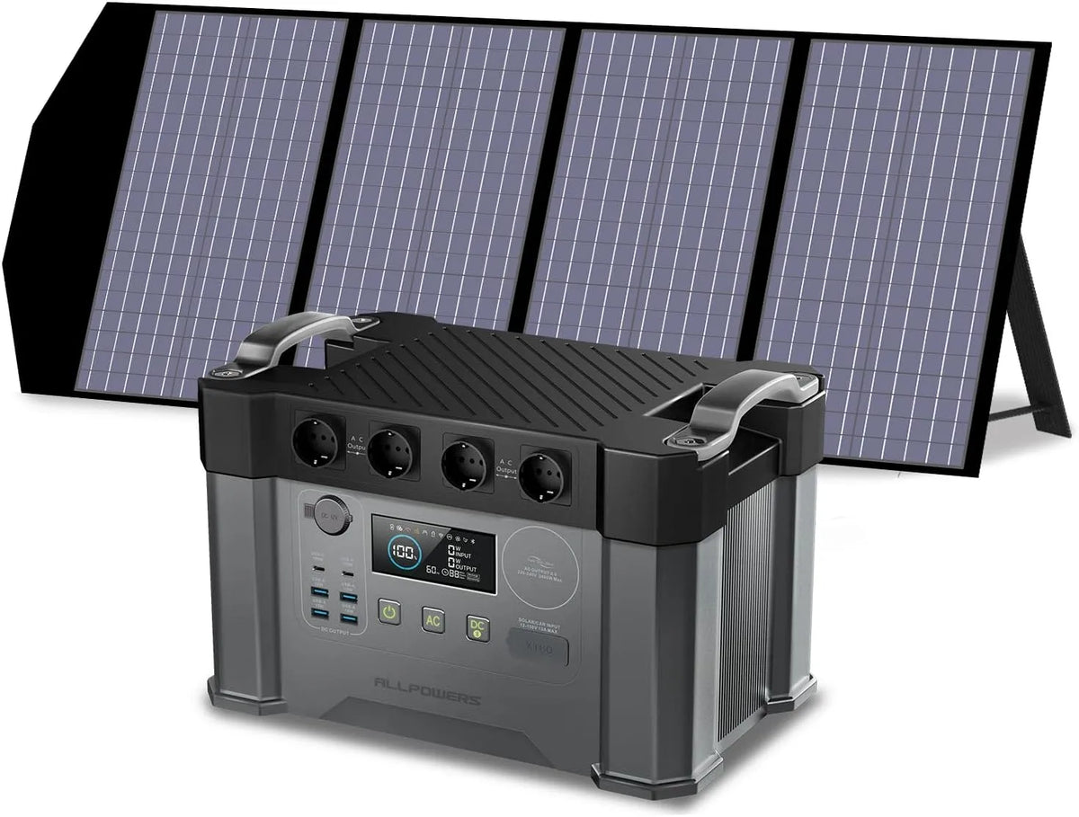 Draagbaar powerstation, S2000, 140 W, 1500 Wh, 4 x 2400 W