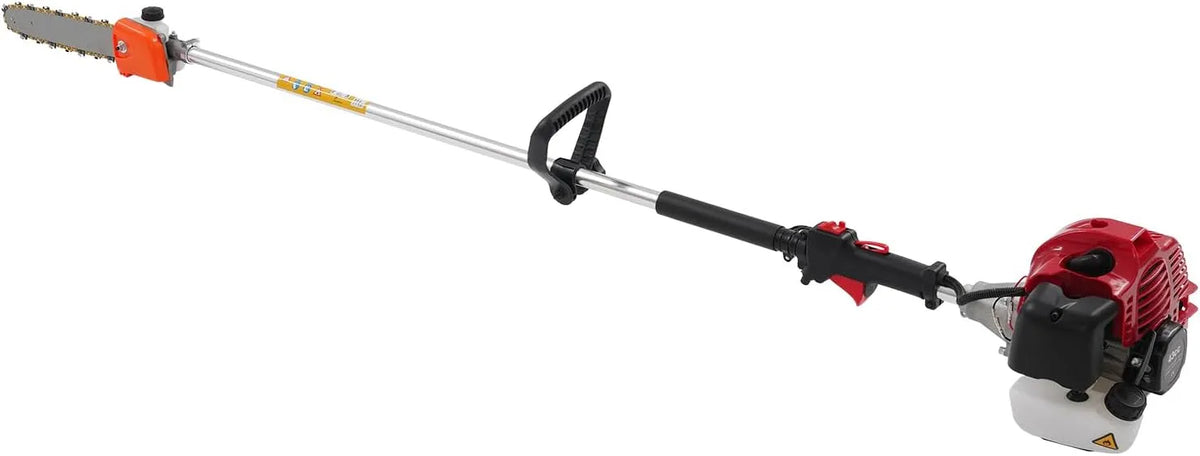 Kettingzaag, HP, 43 cc tuinzaaghouder, telescopische zaag max 2,1 m lange afstand, benzine hoge knop kettingzaag met bril en handschoen