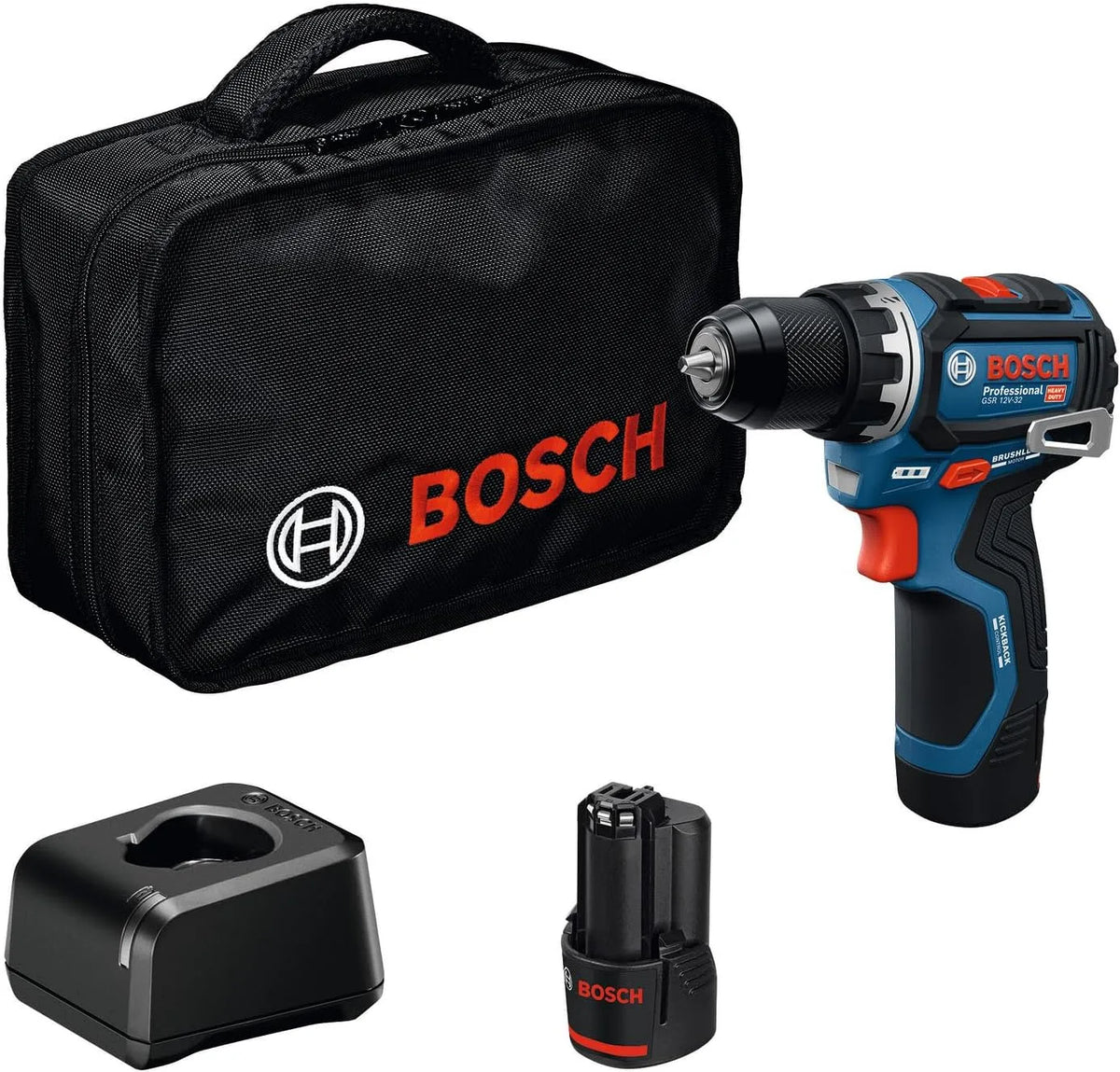 Bosch Professional, machine, met 2,0Ah-accu, borstelloze motor, GAL 12V-20, gereedschapstas