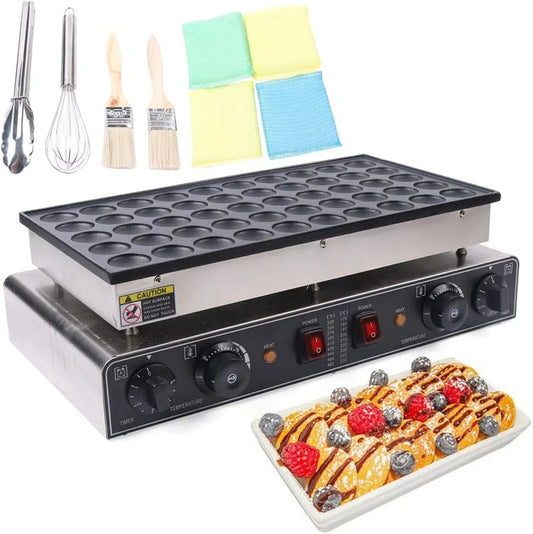 Elektrische pannenkoekenmaker met 50 gaten met 1700 W, 1700 W vermogen