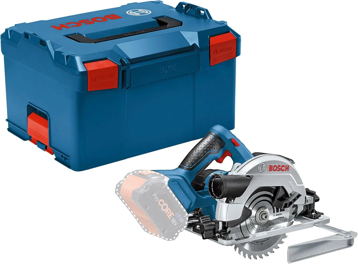 Lader, Bosch Professional, 57 G, 165 mm, zaagdiepte: 57 mm, zonder accu's en oplader, in L-BOXX, 18V