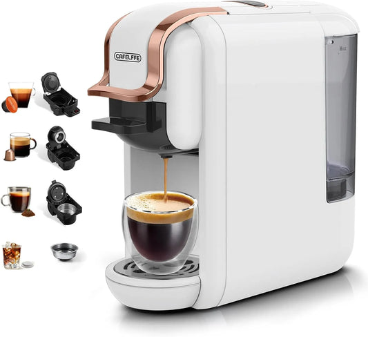 Espressomachine, MK-603 Original/DG/44, 4-in-1, 1450 W en warm-/koudbrouw-espressomachine, compatibel met Nes Original/DG/44 mm ESE-pads