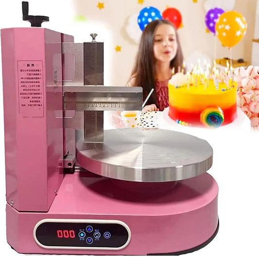 Machine, Automatische Taart Draaitafel Taartmachine, 4-12Inches Bakken, Machine Taarten Stukadoors Crème Coating Vulmachine