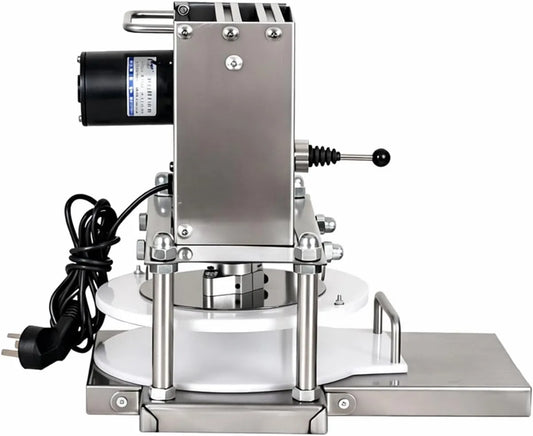 Machine, tot 400 Stuks/Uur, Elektrische Deegpers 8.6 Inch, RVS Deegmachine met Instelbare Dikte