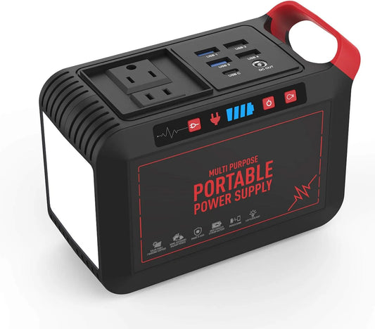 Generator met 24000mAh capaciteit noodstroomvoorziening met stopcontact, outdooravontuur, 80Wh, voor kamperen